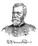 line drawing of General Oliver Otis Howard