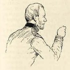 line drawing of General William T. Sherman